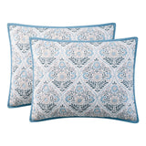 Member's Mark Microfiber Printed Quilt Sets - Blue - Full/Queen