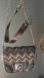 Sparkly Chevron Mini Crossbody Bag Chain Strap