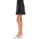 Express Women's Satin Mini Skirt - Black - XXL