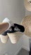 🖤 Black Crochet Espadrille Wedge Mule Sandals US 8.5