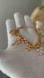✨ Glam Gold-Tone Charm Bracelet with Crystal Accents ✨