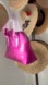 NWT Hot Pink Metallic Crocodile-Texture Bag with Rhinestone Fringe 💖✨