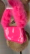 Barbie Pink Patent Shoulder Bag Ruffle Handle Charm Y2K Style NWT