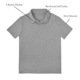 Member's Mark Boys Favorite Soft Polo - Black - XXL