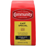 Community Coffee Medium-Dark Roasted Ground Coffee, Café Special, 40 oz.