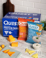 Quest Tortilla Style 18-19g Protein Chip Variety Pack, Nacho Cheese &amp; Ranch, 14 ct.