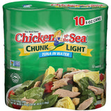 Chicken of the Sea Chunk Light Tuna in Water 5 oz - 10 Pack
