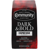 Community Coffee Dark &amp; Bold Espresso Roast Ground Coffee, 40 oz.