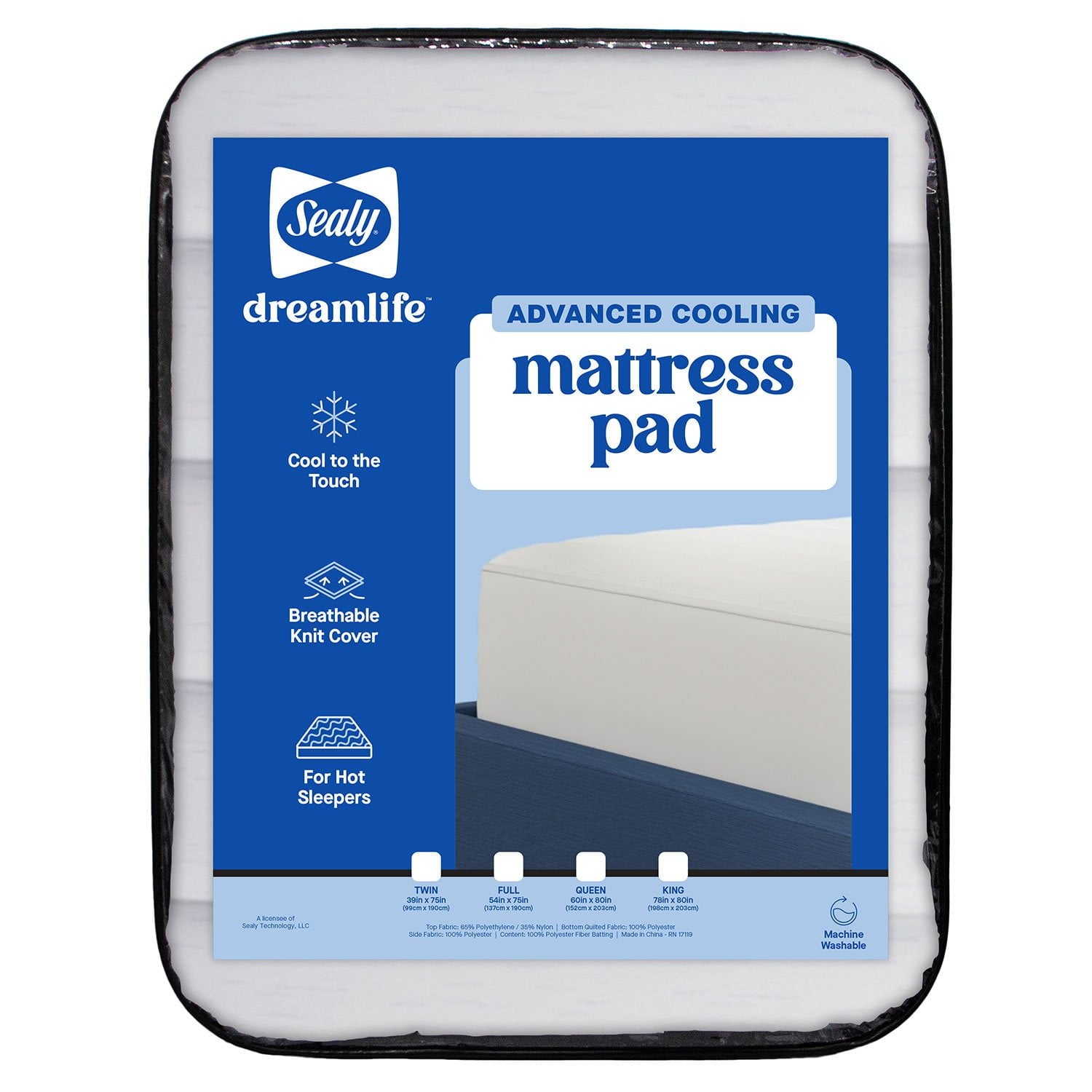 Sealy Dreamlife Cooling Mattress Pad - TWIN