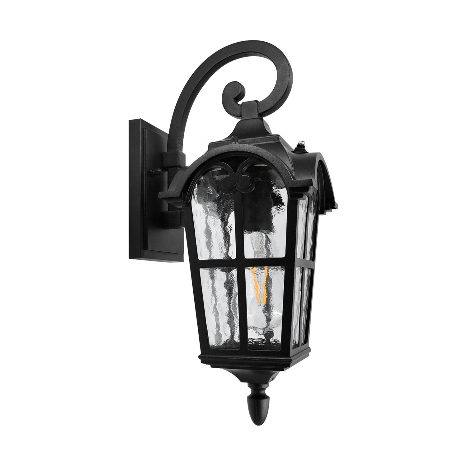 Cedar Hill 17" Outdoor Wall Lantern with Dusk-to-Dawn Photocell