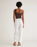 Quince Women’s White 100% European Linen Pants Size Medium