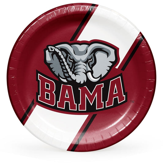 NCAA Collegiate Round Paper Plates, 10" – 85 Count, Choose Your Team