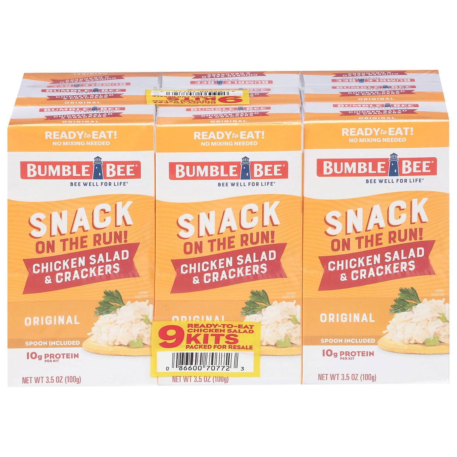 Bumble Bee Snack On The Run Chicken Salad Kits - 3.5 oz - 9 Pack