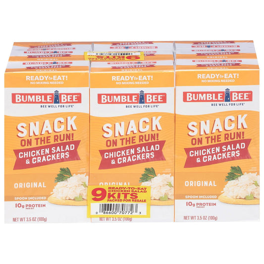 Bumble Bee Snack On The Run Chicken Salad Kits - 3.5 oz - 9 Pack