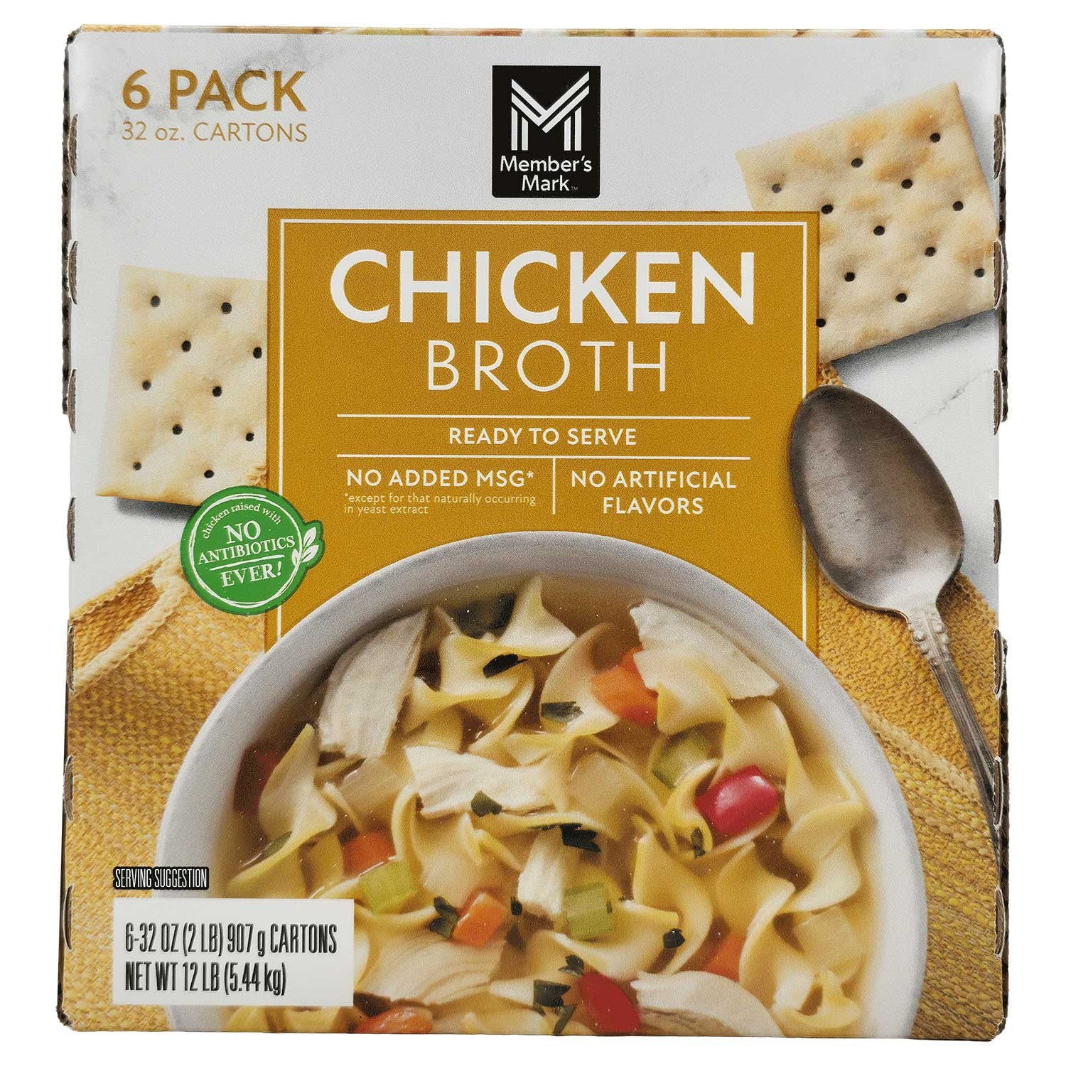 Member's Mark Chicken Broth, 32 oz., 6 pk.