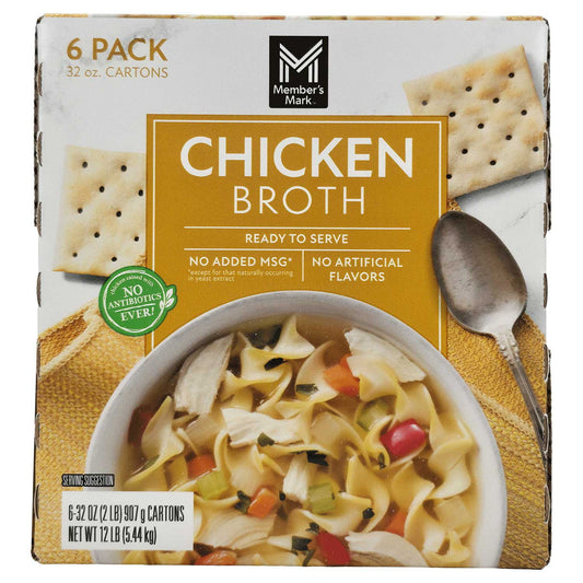 Member's Mark Chicken Broth, 32 oz., 6 pk.