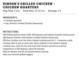 Kinder's Grilled Chicken Seasoning 9.2 oz