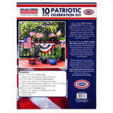 Patriotic Celebration American Flag Kit, 10 Pcs