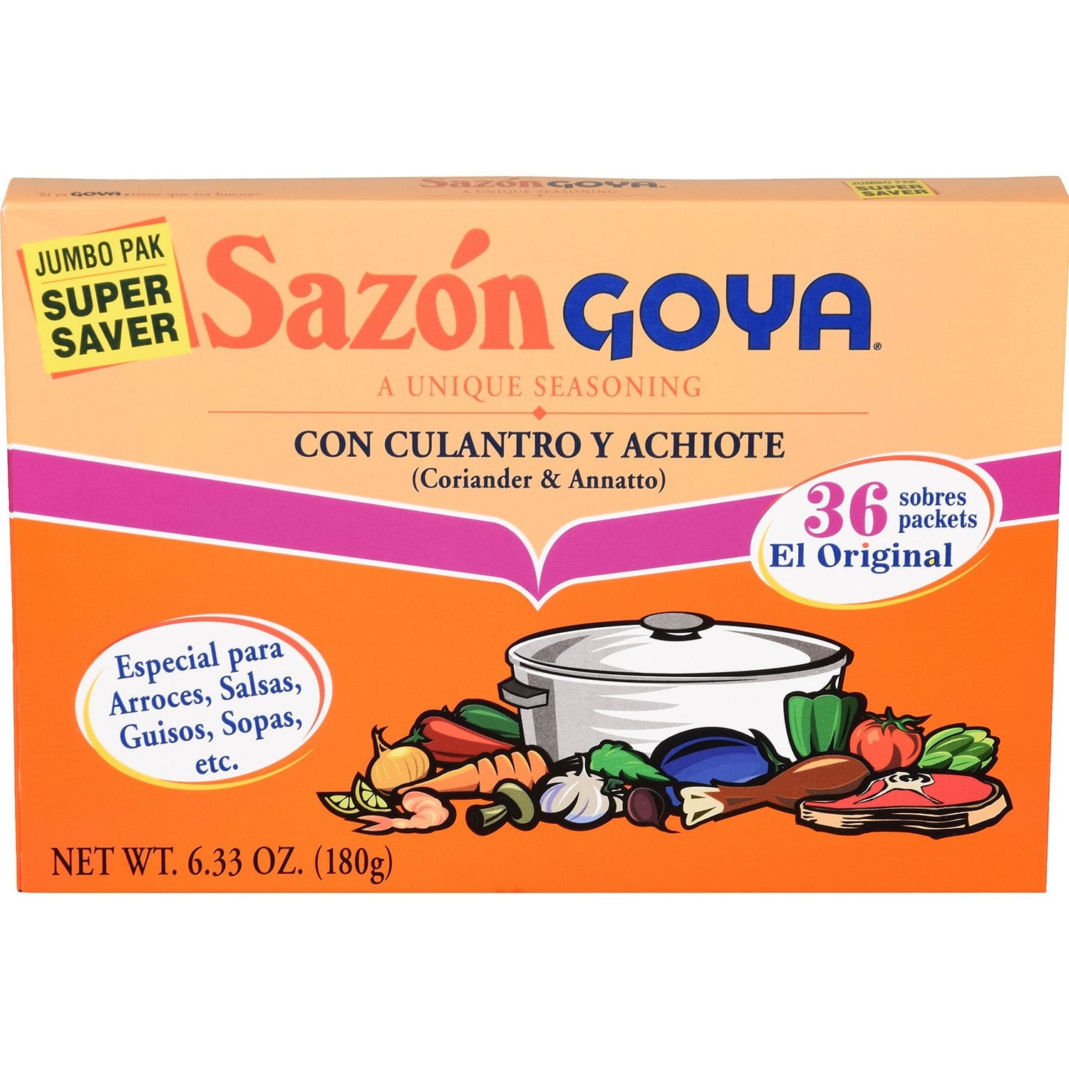 Goya Sazon 6.3 oz - 36 Count