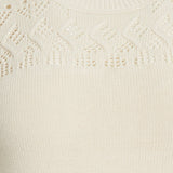 Nine West Women's Pointelle Sweater - Cream - XS