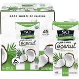 So Delicious Unsweetened Organic Coconut Milk - 32 fl oz - 6 Pack
