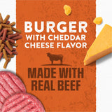 Purina Moist & Meaty Burger with Cheddar Cheese Flavor, Adult Dog Food, 6 oz., 60 ct