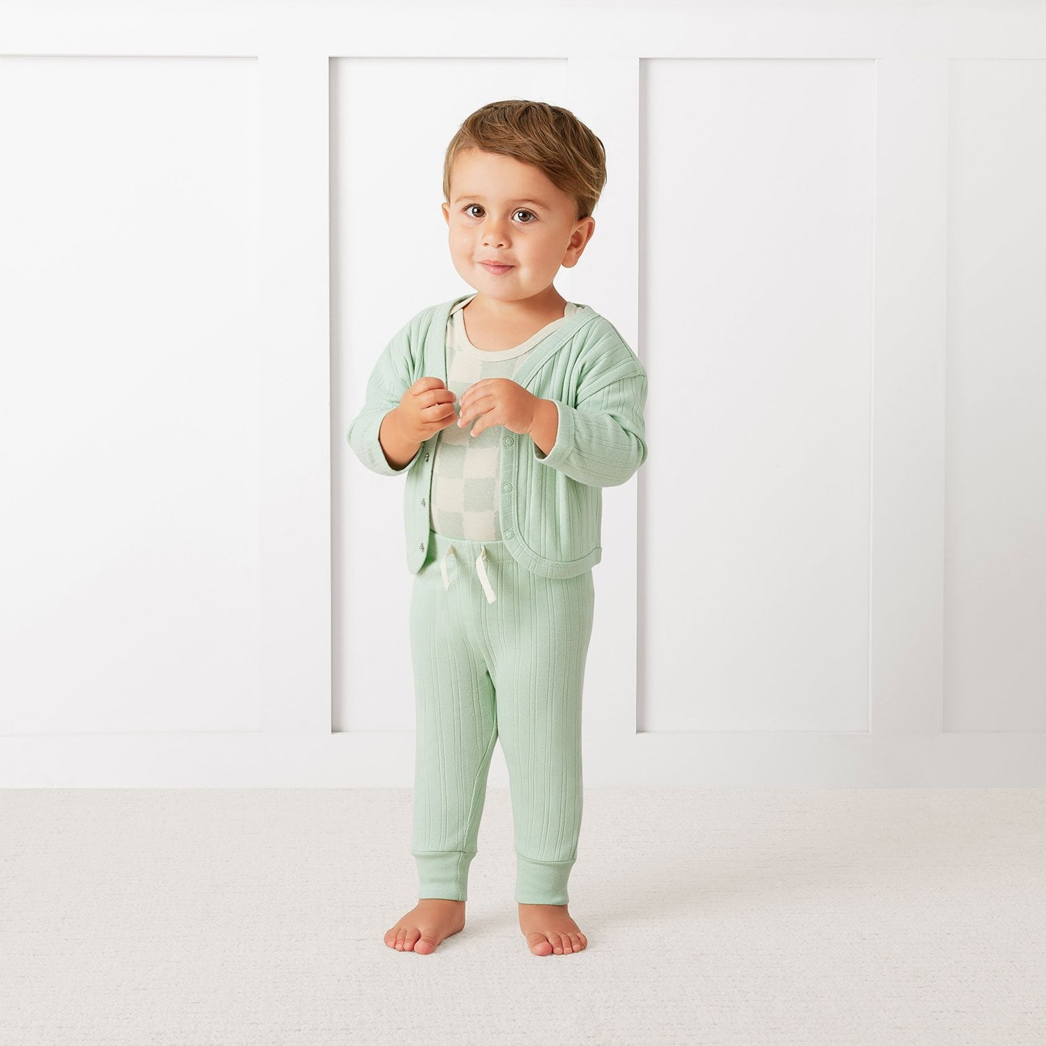 Member's Mark Baby 3-Pack Organic Cotton Rib Pant - Blue