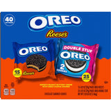 OREO REESE'S Peanut Buttery Creme &amp; OREO Double Stuf Cookies Variety Pack, 1.02 oz., 40 pk.