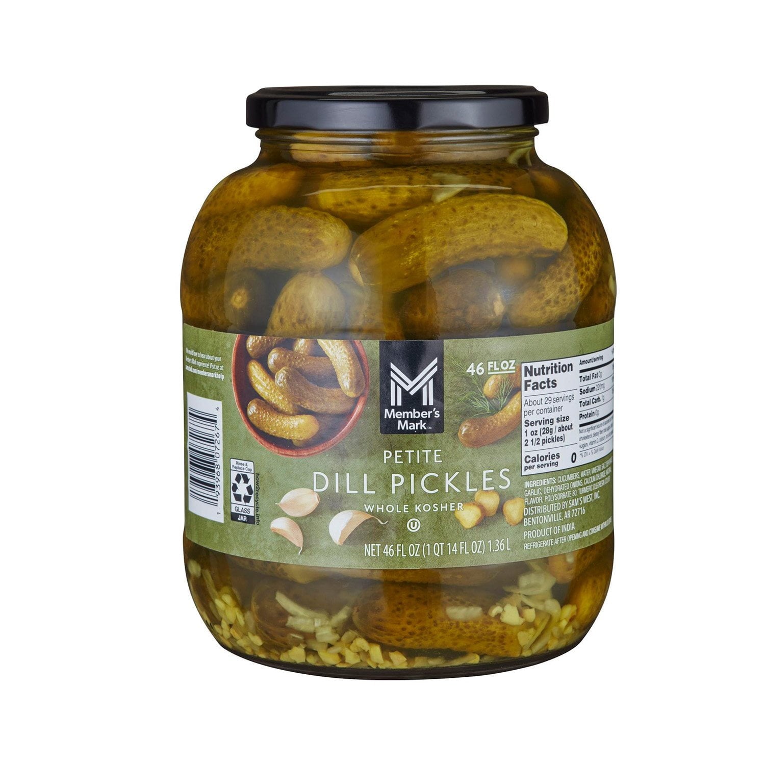 Member's Mark Petite Dill Pickles - 46 oz