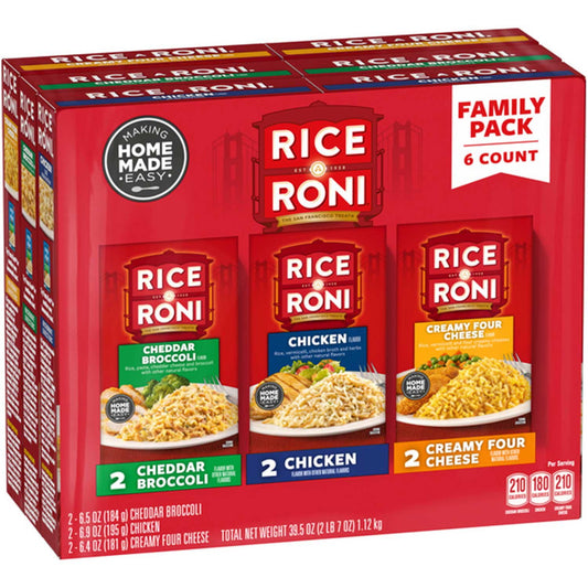 Rice A Roni Rice Mix - Variety Pack - 6 Pack