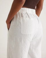 Quince Women’s White 100% European Linen Pants Size Medium