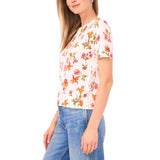 Vince Camuto Women's Short Sleeve Sweater - Blue - XXL