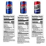Pepsi Cola, Pepsi Wild Cherry and Pepsi Real Sugar Soda Mini Variety Pack, 7.5 fl oz., 30 pk.