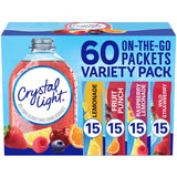 Crystal Light Variety Pack Drink Mix Packets 60 pk.
