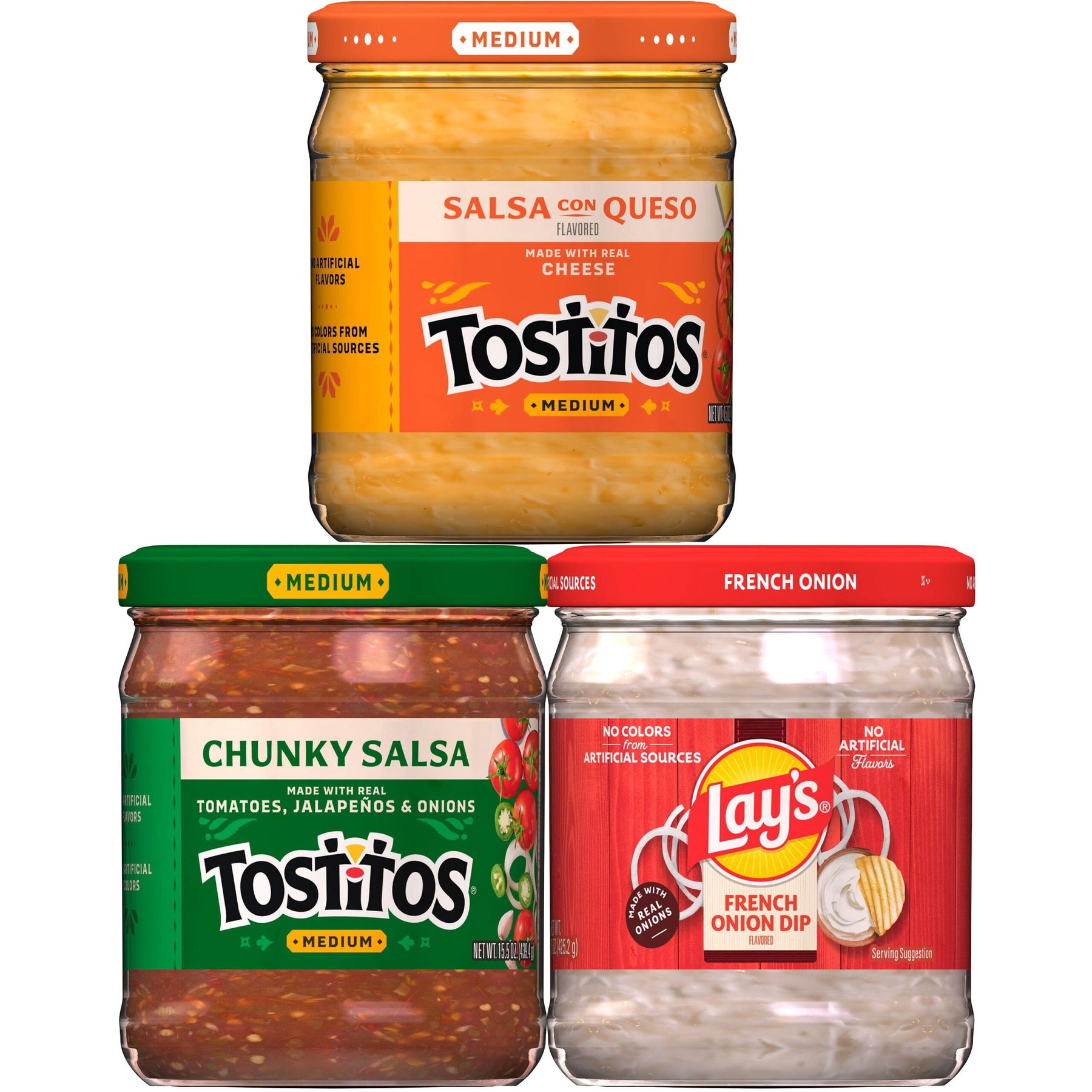 Tostitos Salsa and Lay's Dip Variety Pack, 15.5 oz., 3 ct.