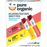 Pure Organic Layered Fruit Bars, Snack Variety Pack, 0.63 oz., 28 pk.