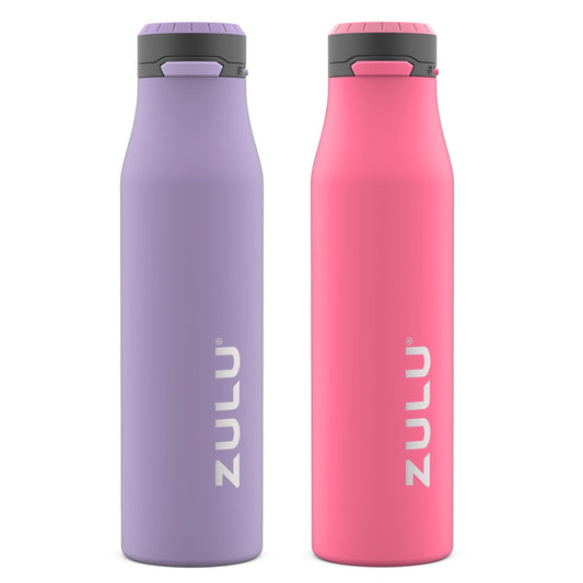 ZULU 26 oz. Stainless Insulated Water Bottle, 2 Pack, Choose Color