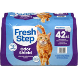 Fresh Step Odor Shield Multi Cat Clumping Litter, Febreze Fresh Scent, 42 lb