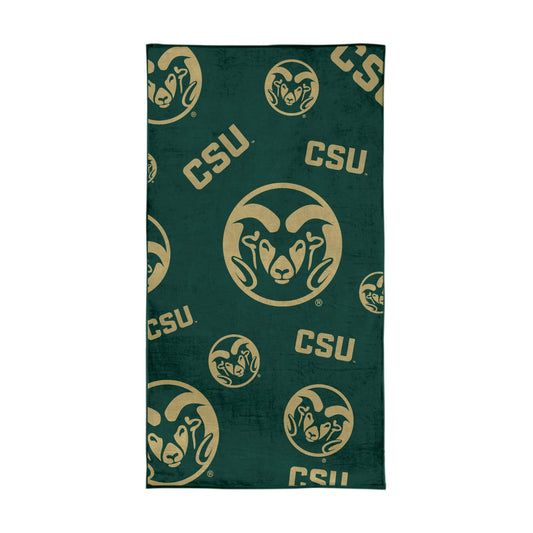 Logo Brands Colorado State Rams 38"x72" Beach Towel