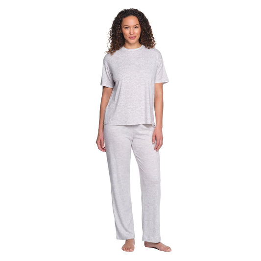 LOFT Women's 2-Piece Tee and Pant Pajama Set - Black - XXL
