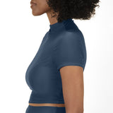 Outdoor Voices Cropped Short Sleeve Rashguard - Black - XXL