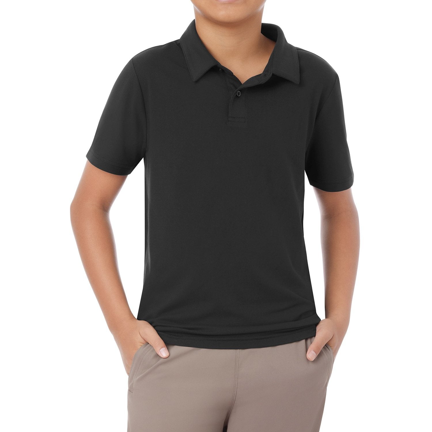 Member's Mark Boys Favorite Soft Polo - Black - XXL