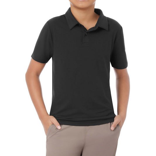 Member's Mark Boys Favorite Soft Polo - Black - XXL