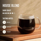 Peet's Coffee Ground Dark Roast, House Blend 32 oz.