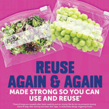 Ziploc Brand Quart Storage Slider Bags, Power Shield Technology for More Durability, 160 ct.