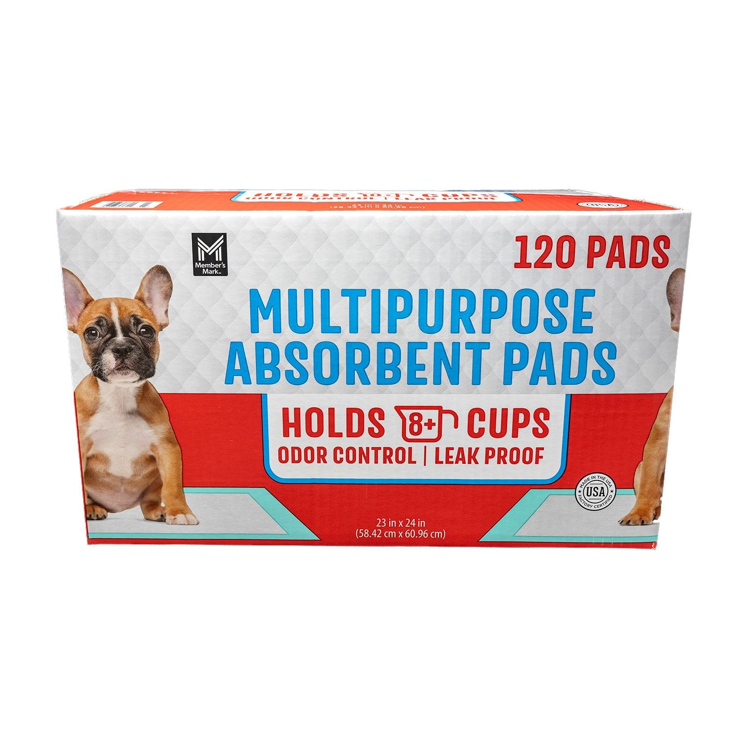 Member's Mark Multipurpose Absorbent Training Pads, 23" x 24",120 ct