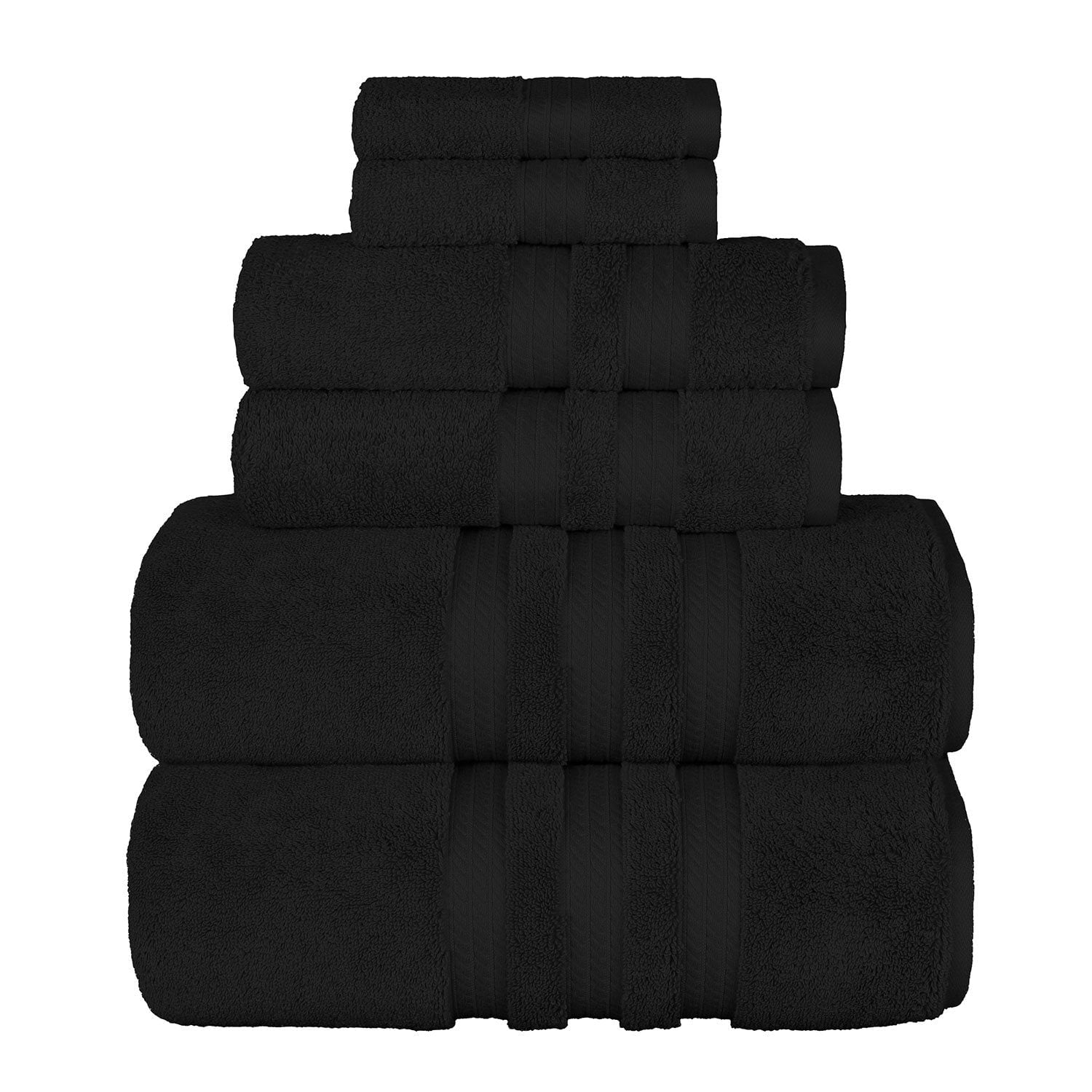 Member's Mark Hotel Premier 6-Piece Towel Set - Black