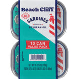 Beach Cliff Sardines in Soybean Oil 3.75 oz., 10 ct.