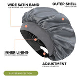 NIGHT Vegan Satin XL Bonnet, 2 pk.