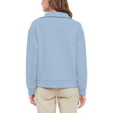 Eddie Bauer Women's Quarter-Zip Pullover - Blue - XXL